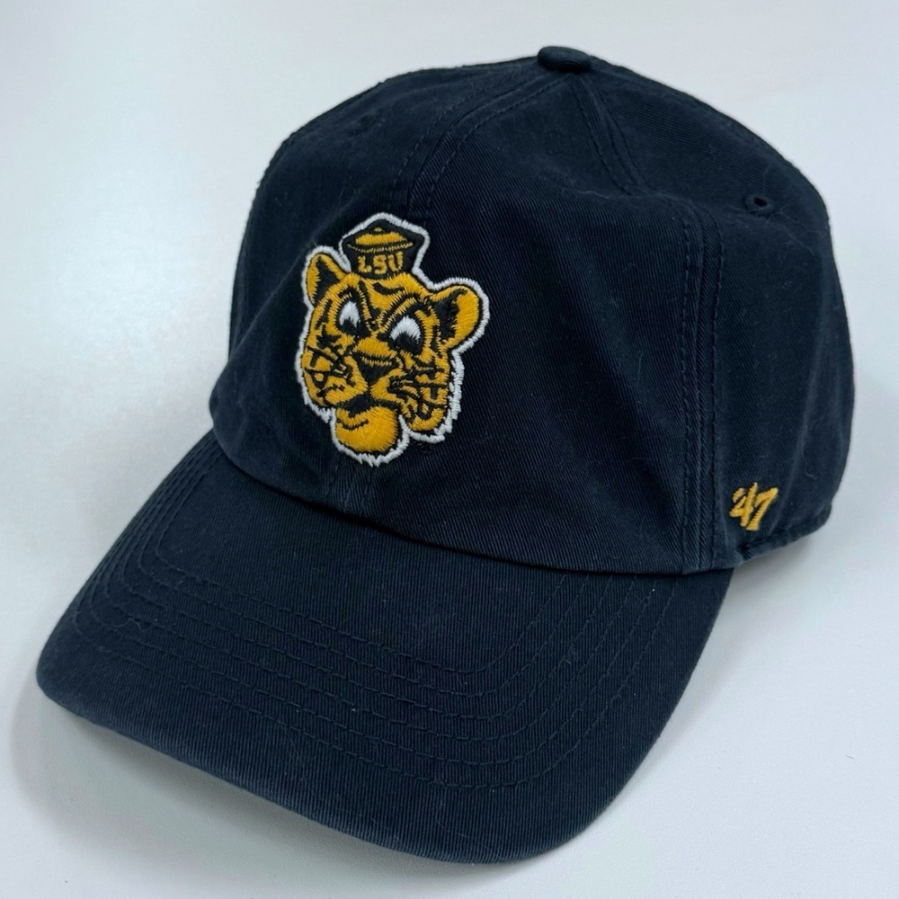 ‘47 LSU Tigers Louisiana State Fitted Dad Hat Black NCAA Football Medoum